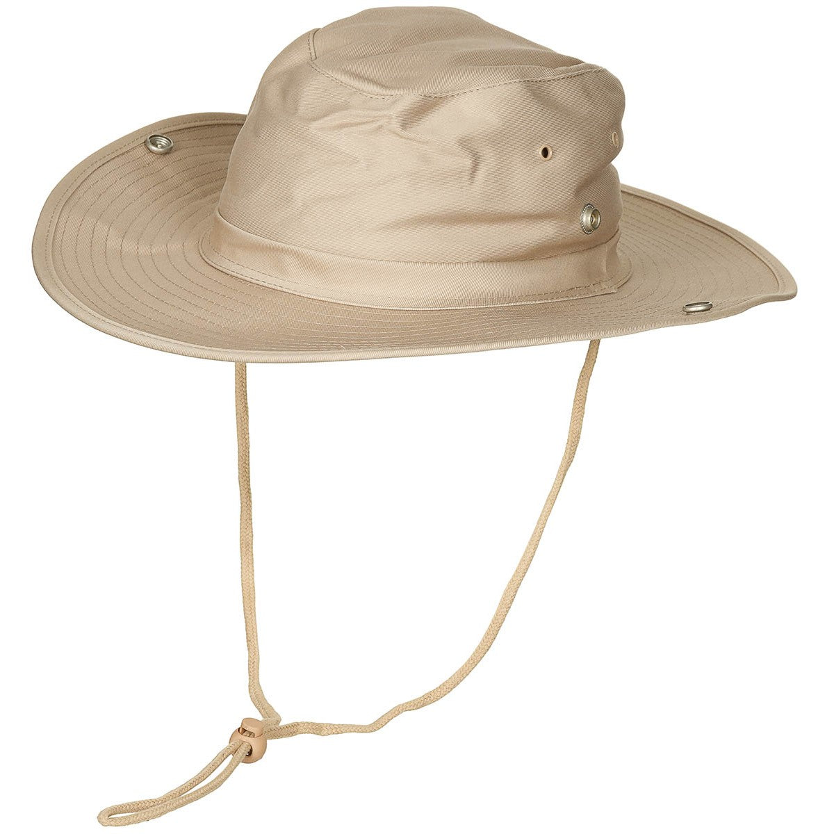 Buschhut, khaki, mit Kinnband, zum Hochstellen