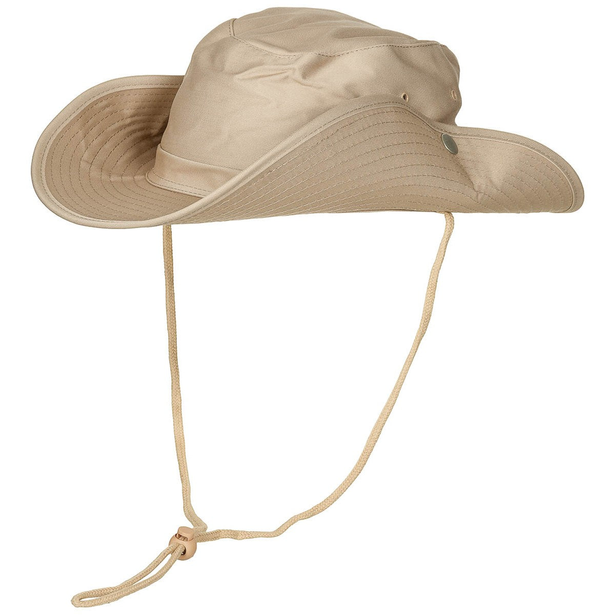 Buschhut, khaki, mit Kinnband, zum Hochstellen