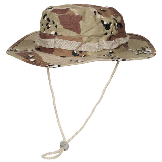 US GI Buschhut, Kinnband, GIBoonie, Rip Stop, 6 Fa. desert