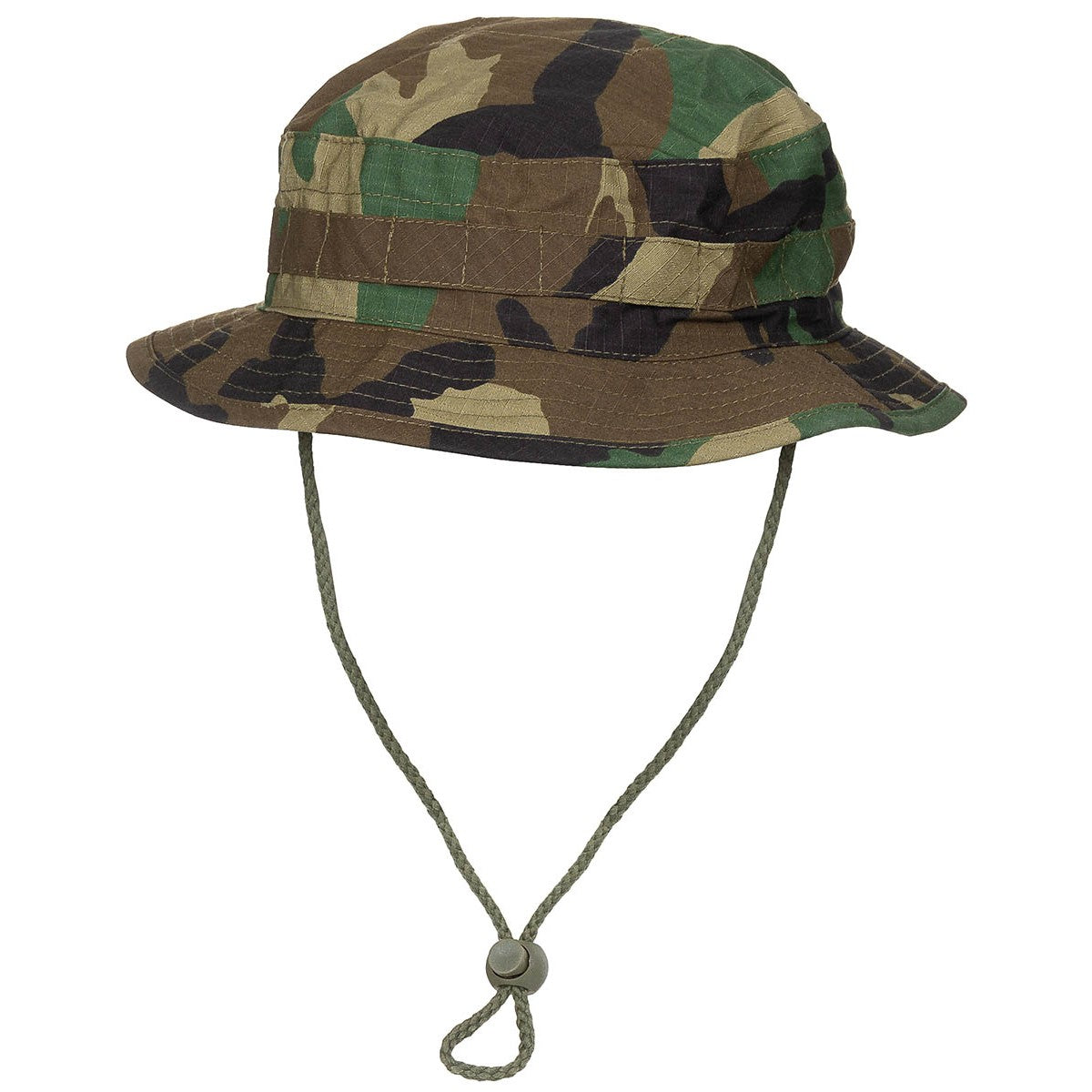 Brit. Buschhut, mit Kinnband,SF Boonie, Rip Stop, woodland