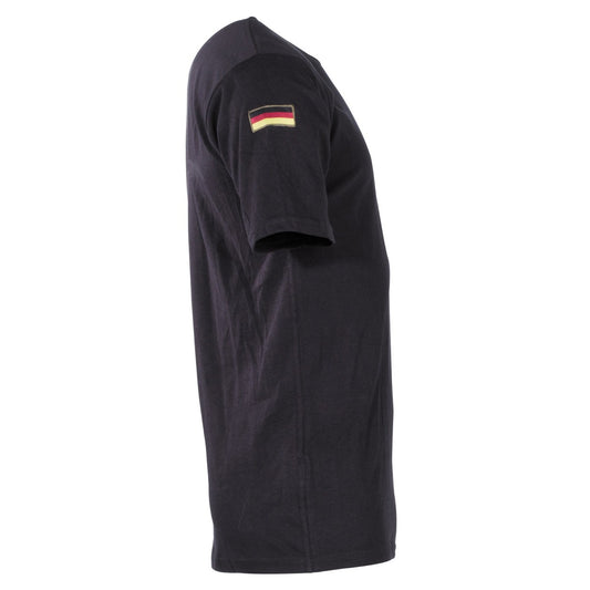 BW Tropenunterhemd, schwarz,Klett, Nationalitätsabzeichen