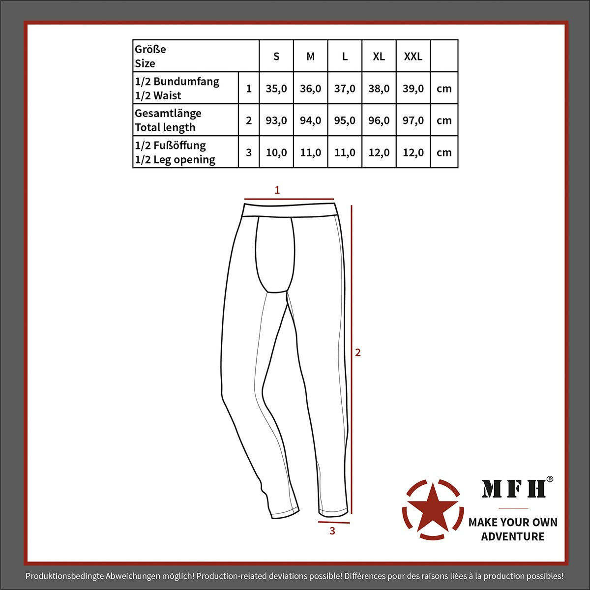 Thermo-Funktions-Unterhose,lang, schwarz