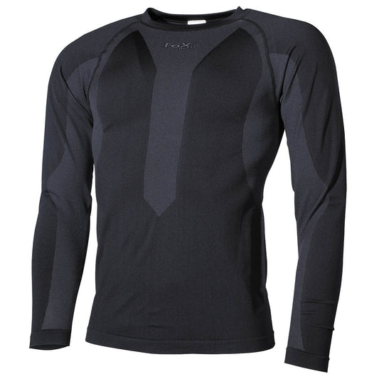 Thermo-Funktions-Unterhemd,langarm, schwarz