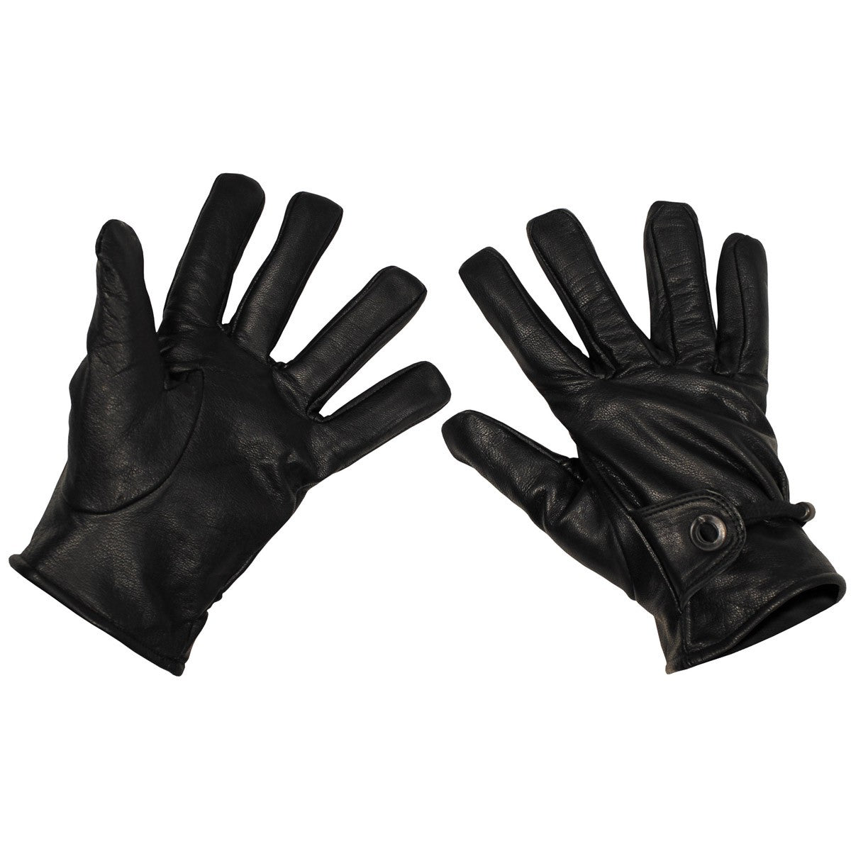 Western-Fingerhandschuhe, Leder, schwarz