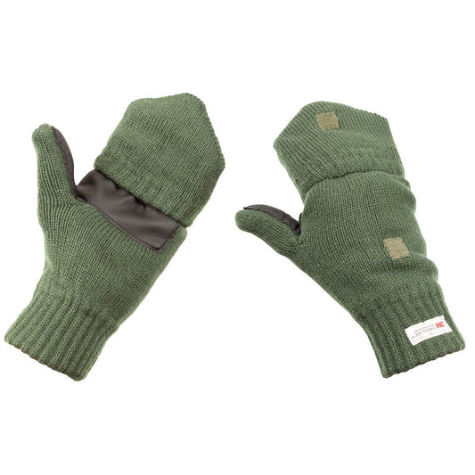 Strick-Faust-Fingerhandschuhe,oliv, 3M┘ Thinsulate┘