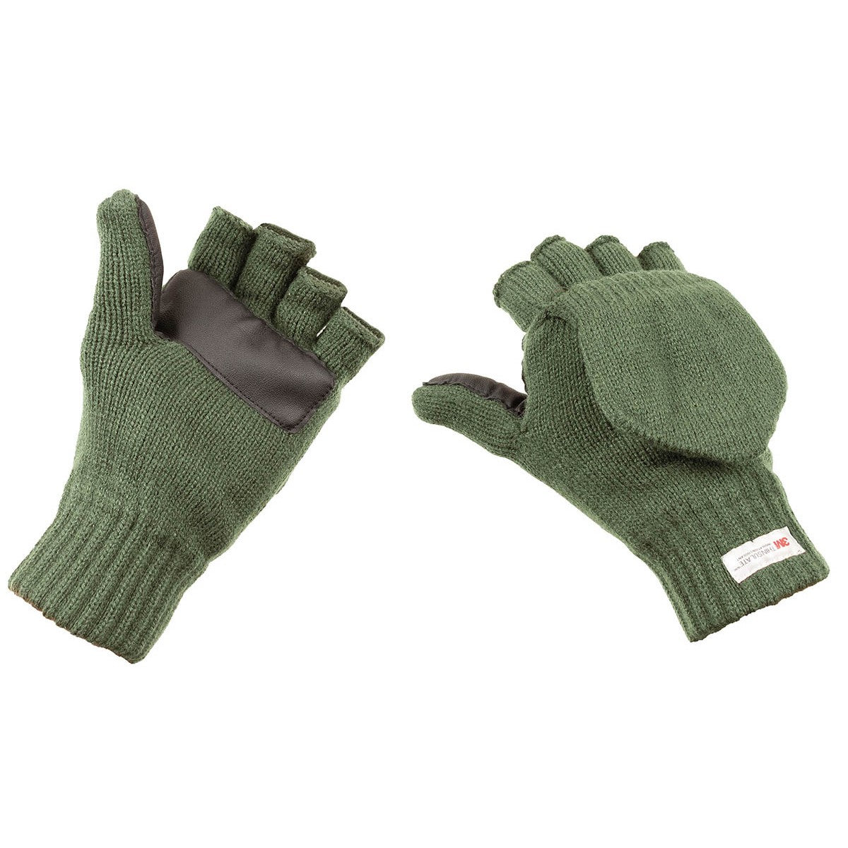 Strick-Faust-Fingerhandschuhe,oliv, 3M┘ Thinsulate┘