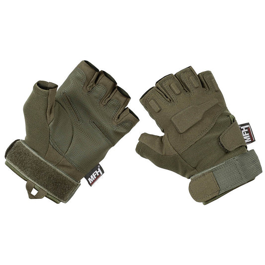 Tactical Handschuhe,"Pro",ohne Finger, oliv