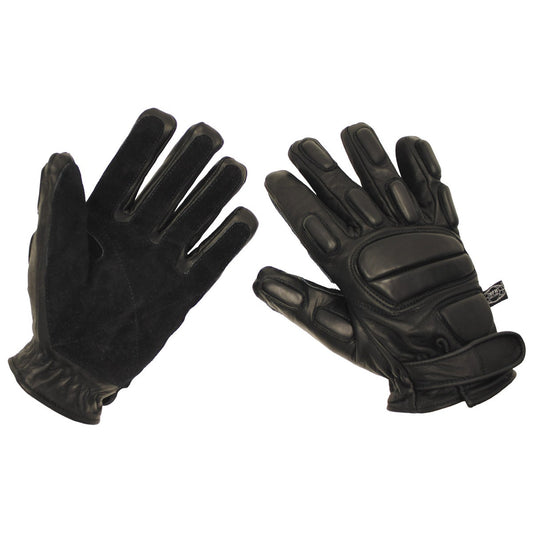 Lederhandschuhe, "Protect",schwarz, schnitthemmend
