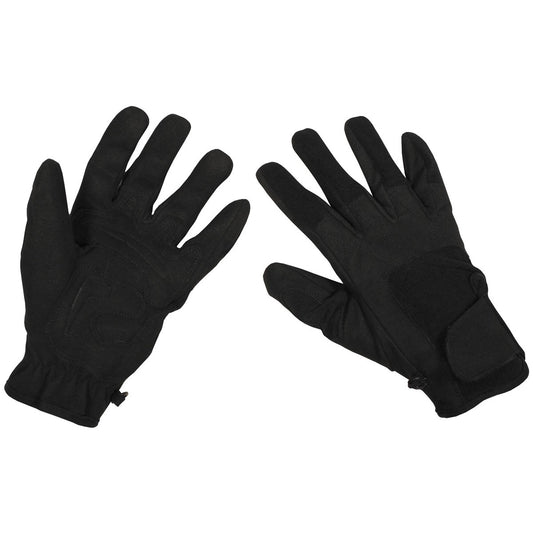 Fingerhandschuhe,Worker light, schwarz
