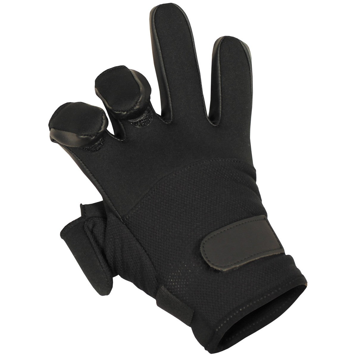 Fingerhandschuhe, "Mesh",Neopren, schwarz