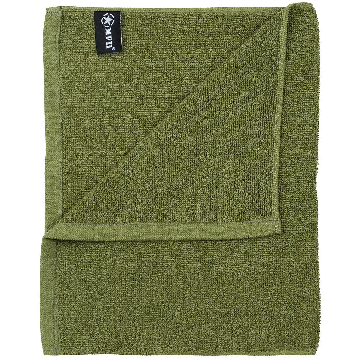 Handtuch, Frottee, oliv,ca. 50 x 30 cm
