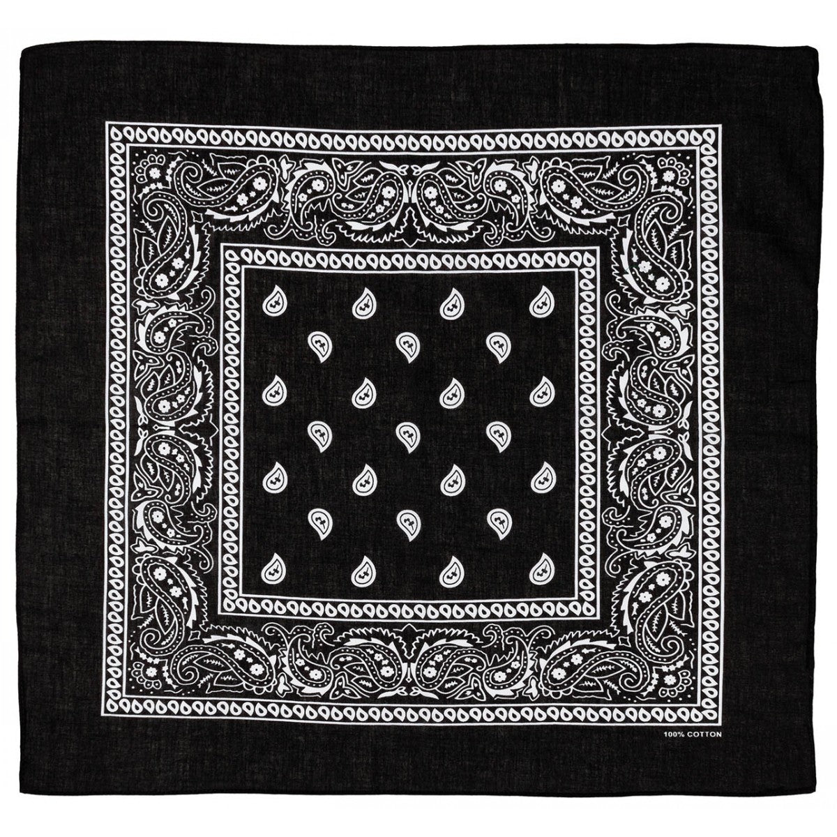 Bandana, schwarz-weiß,ca. 55 x 55 cm, Baumwolle