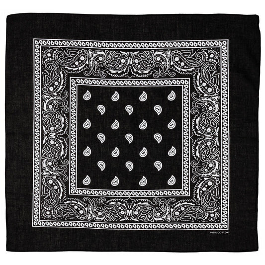 Bandana, schwarz-weiß,ca. 55 x 55 cm, Baumwolle
