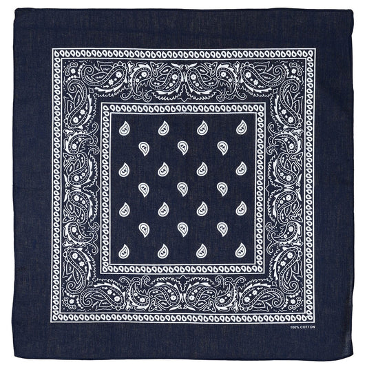 Bandana, navyblau-weiß,ca. 55 x 55 cm, Baumwolle