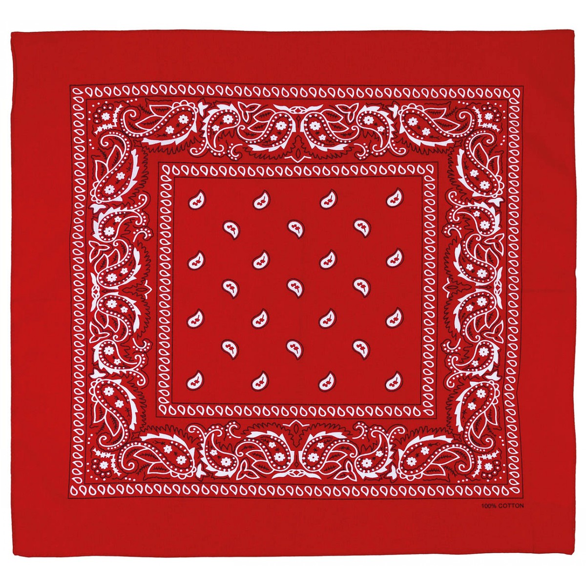 Bandana, rot-weiß,ca. 55 x 55 cm, Baumwolle