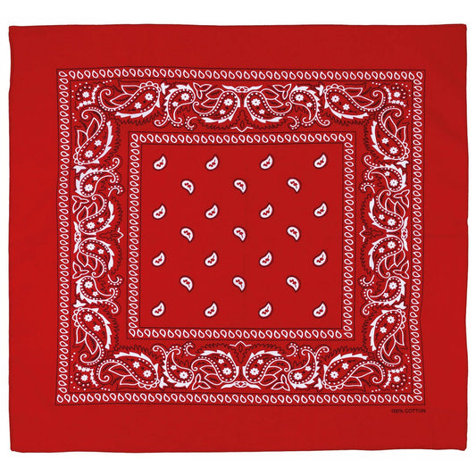 Bandana, rot-weiß,ca. 55 x 55 cm, Baumwolle