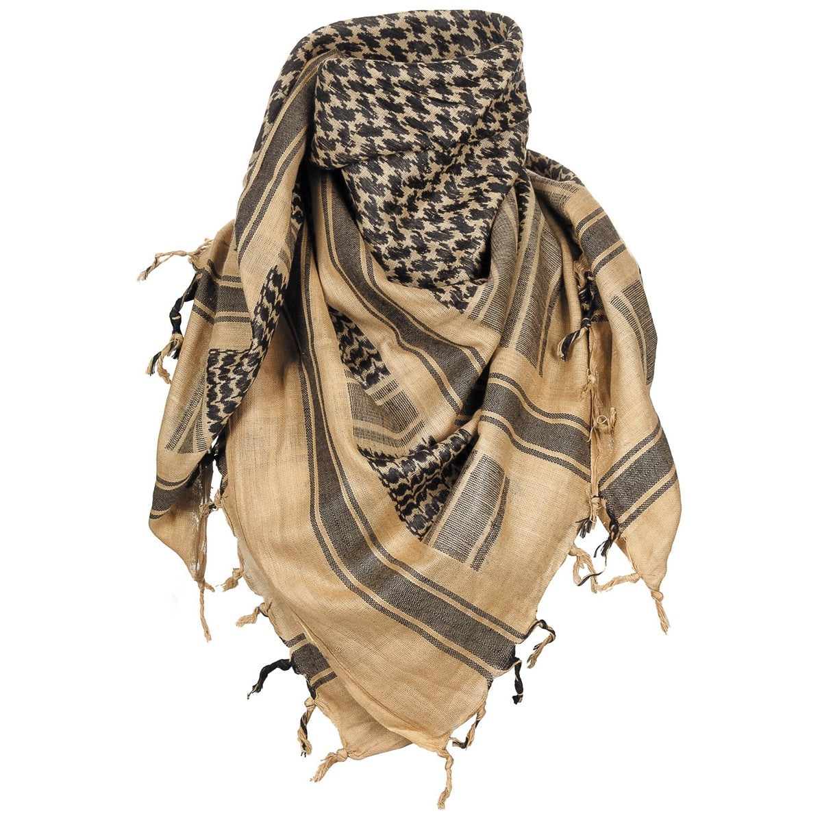 Halstuch, "Shemagh",sand-schwarz