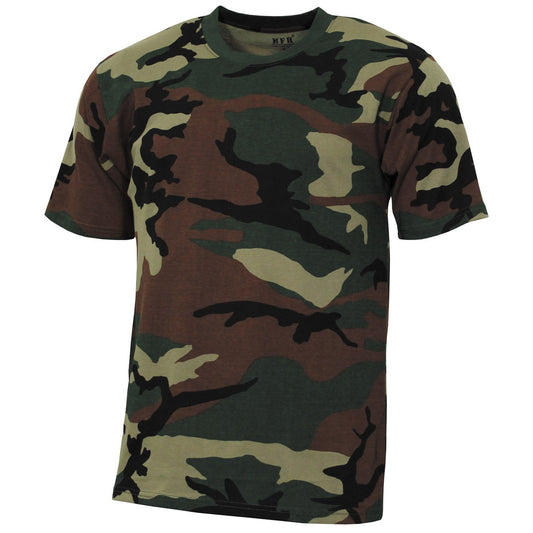 Kinder T-Shirt, "Basic",woodland, 140-145 g/m²