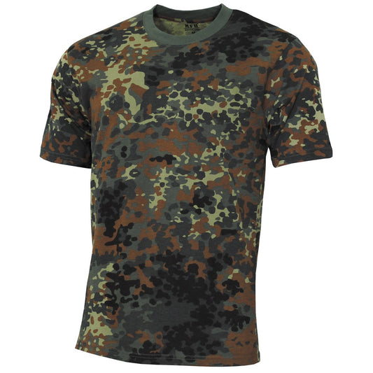Kinder T-Shirt, "Basic",flecktarn, 140-145 g/m²