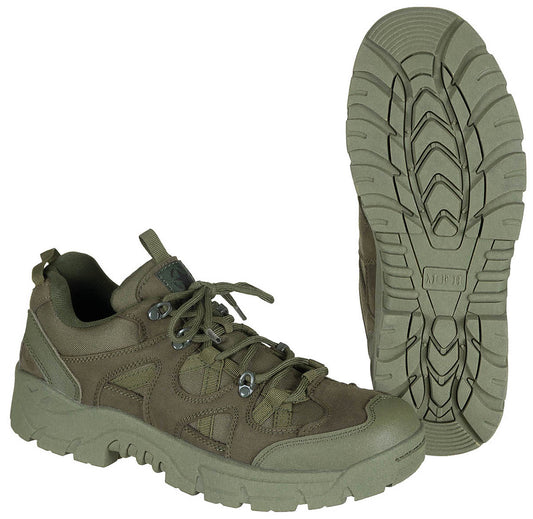 Halbschuhe, "Commando",oliv