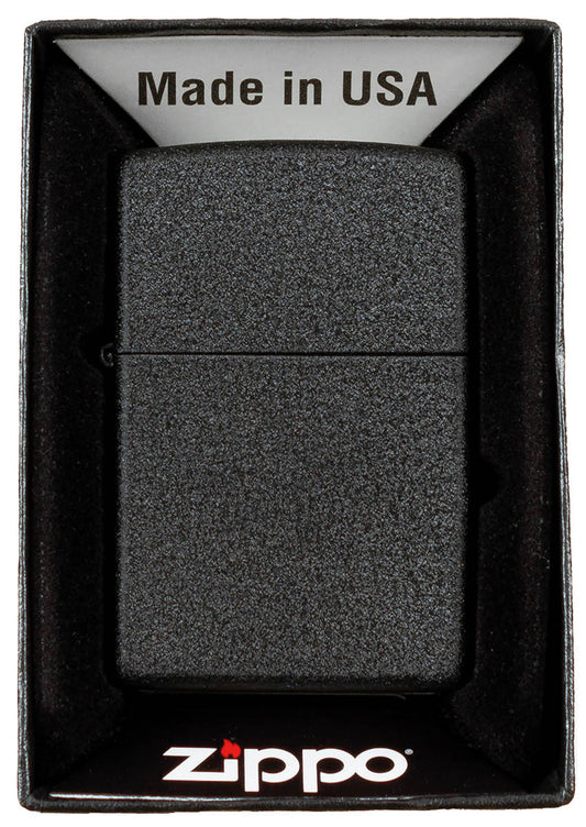 Feuerzeug, Zippo,Black Crackle, unbefüllt