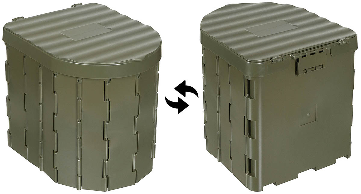 Campingtoilette, faltbar,oliv