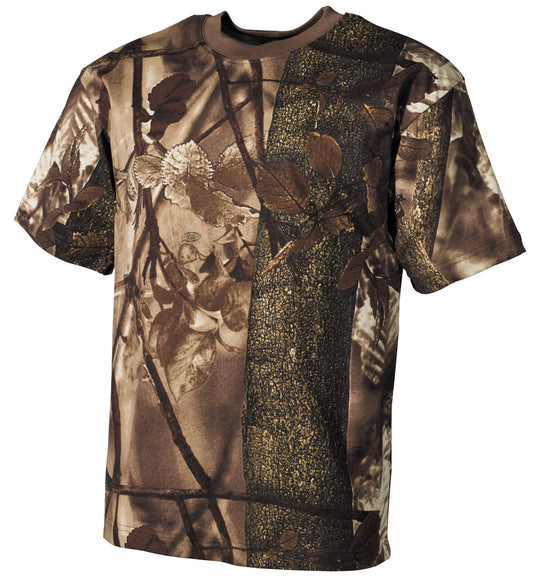 US T-Shirt, halbarm,hunter-braun, 170 g/m²