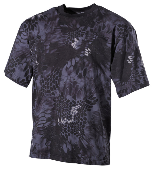 US T-Shirt, halbarm,snake black, 170 g/m²