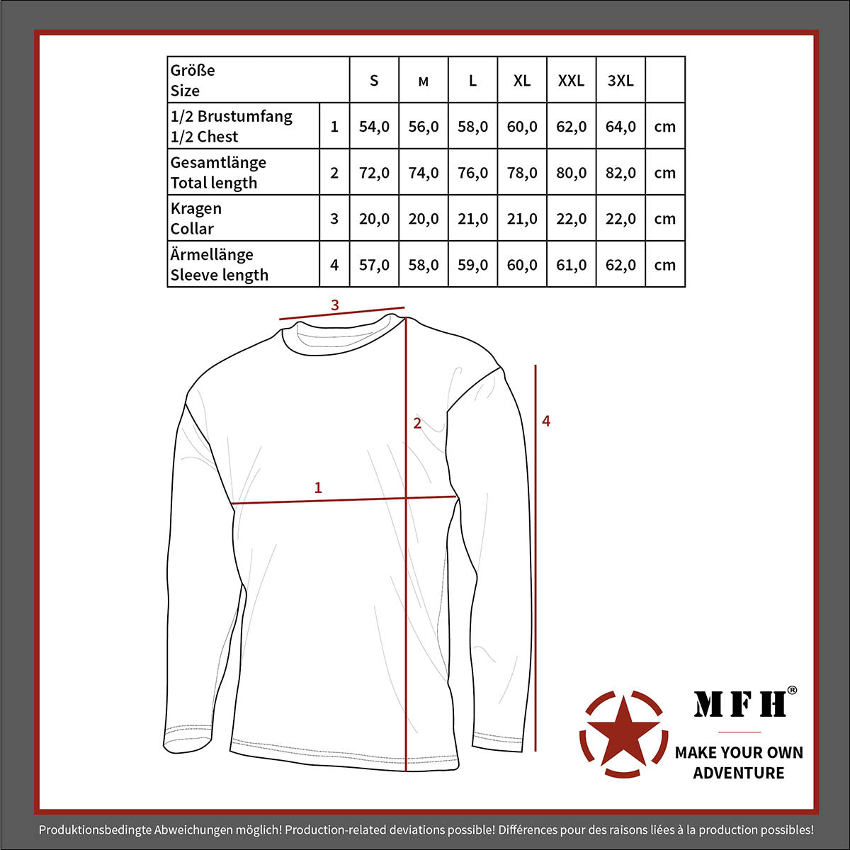 US Shirt, langarm, schwarz,mit Ärmeltaschen