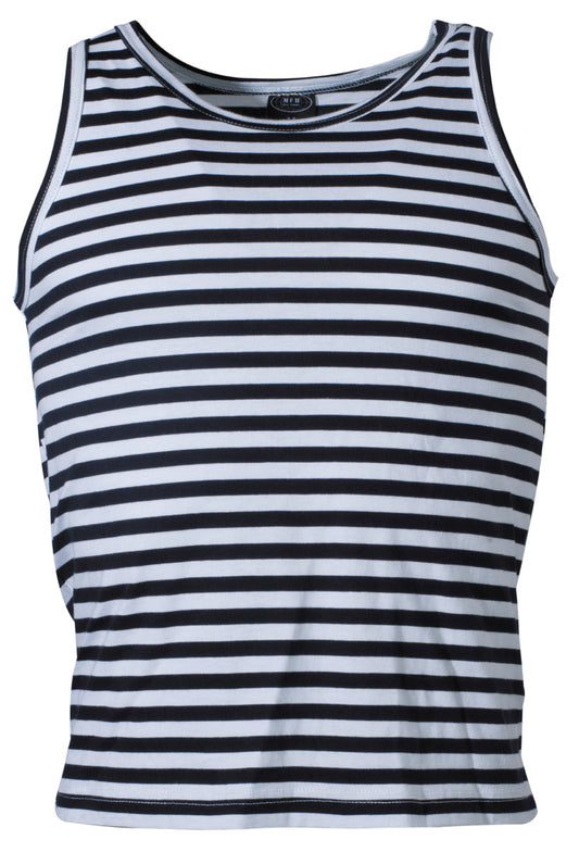 Russ. Marine Tank-Top,weiß-blau