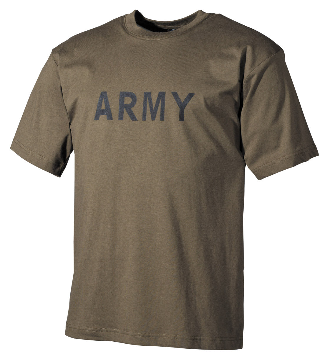 T-Shirt, bedruckt, "Army",oliv