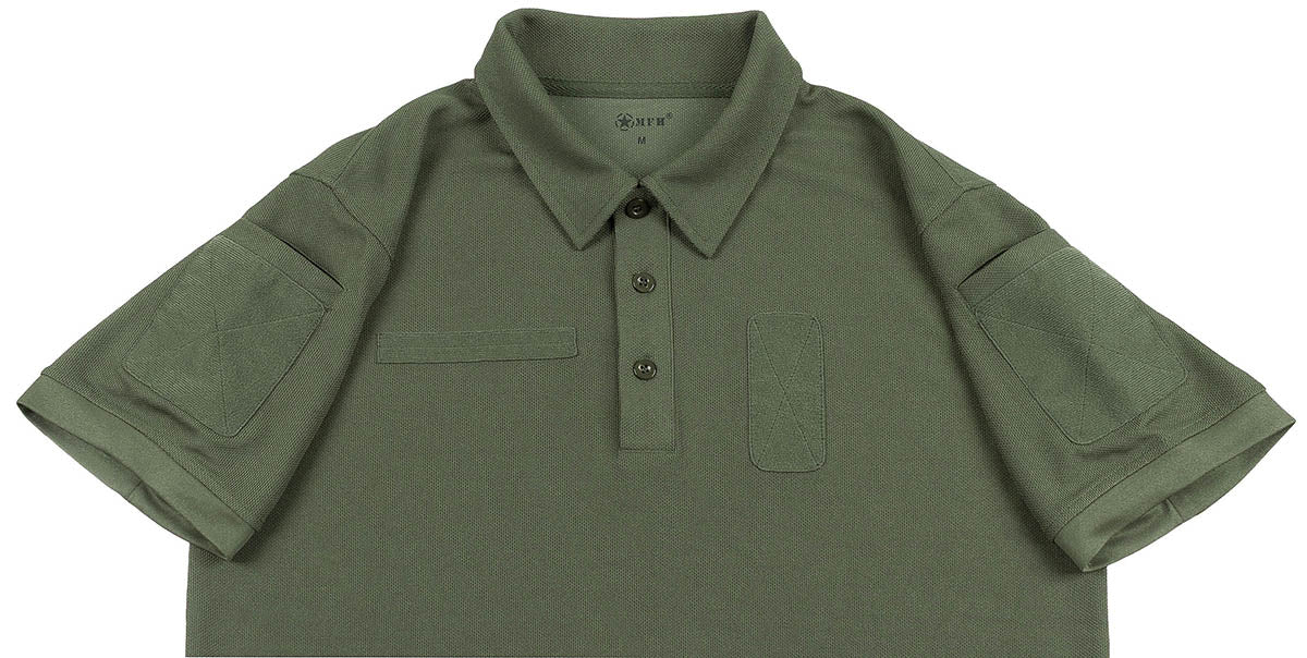 Poloshirt, "Tactical",Coolmax, oliv