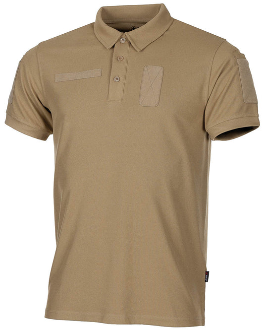 Poloshirt, "Tactical",Coolmax, coyote tan