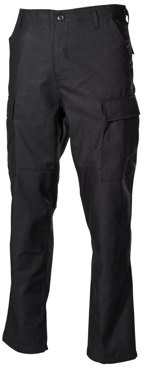 US Kampfhose, BDU, schwarz,Knie- und Gesäßverstärkung