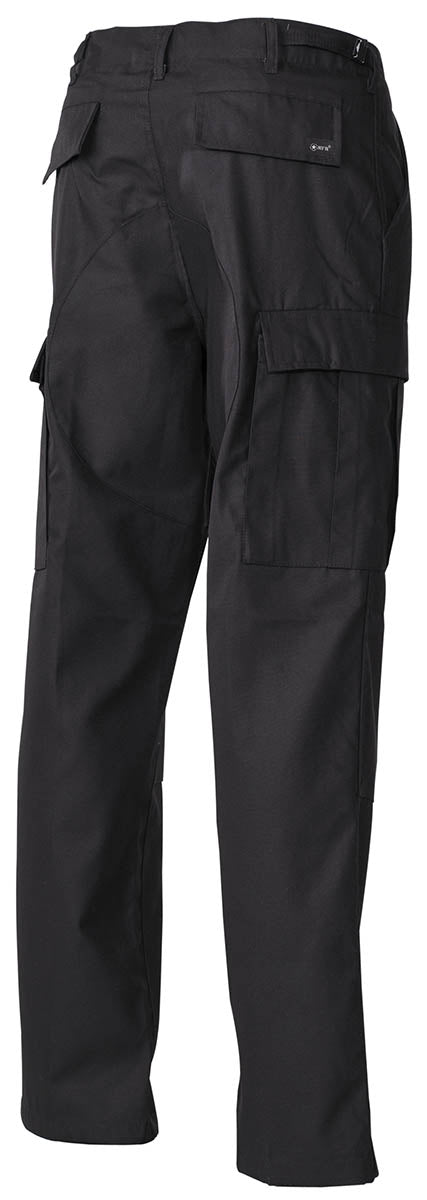 US Kampfhose, BDU, schwarz,Knie- und Gesäßverstärkung
