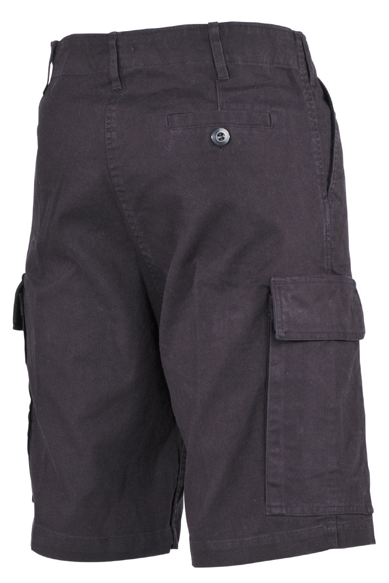 BW Moleskin Bermuda, schwarz-stonewashed