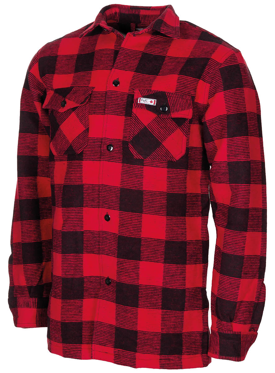 Holzfällerhemd,rot-schwarz, kariert