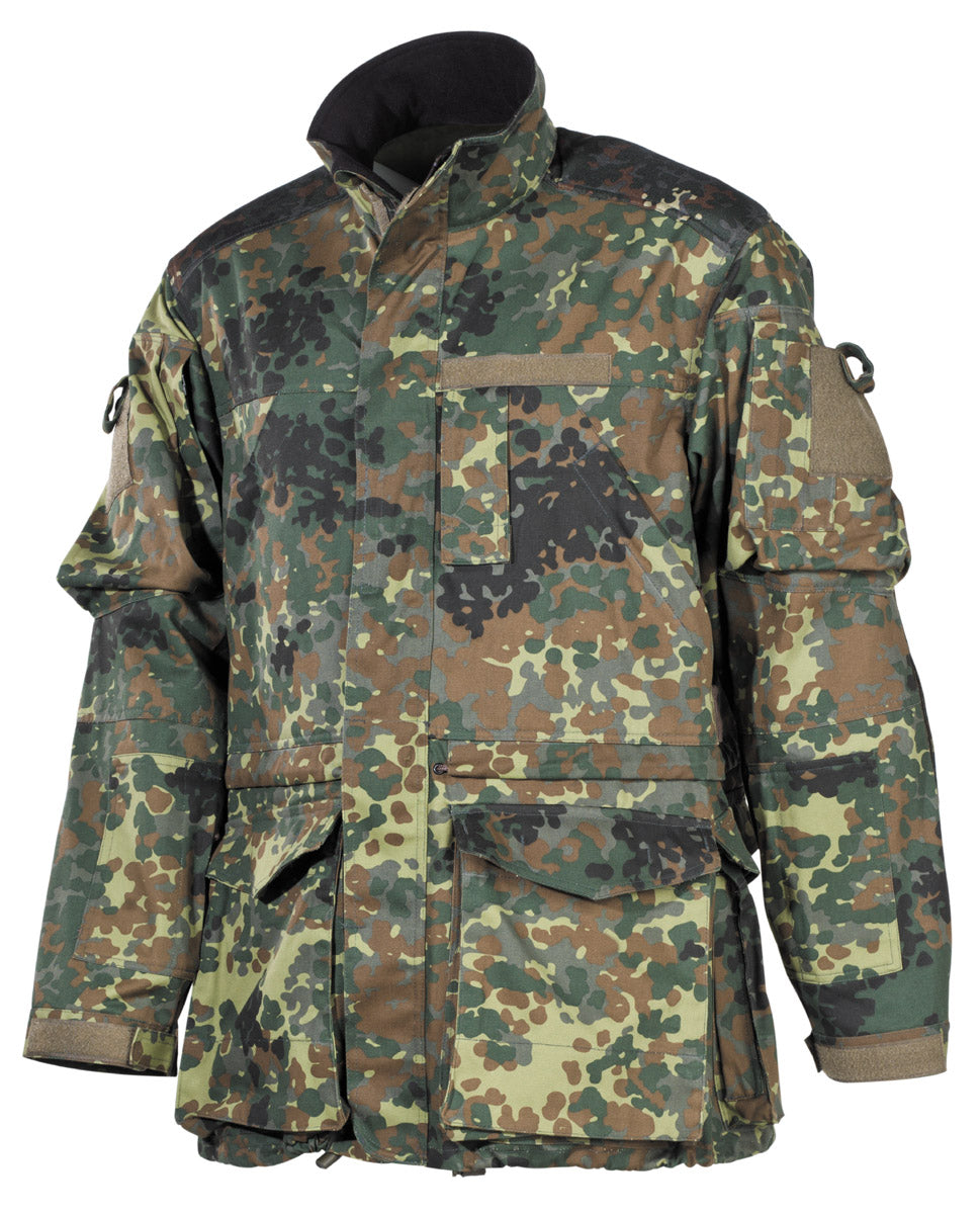 BW Kampfjacke, Einsatz/Übung,lang, flecktarn
