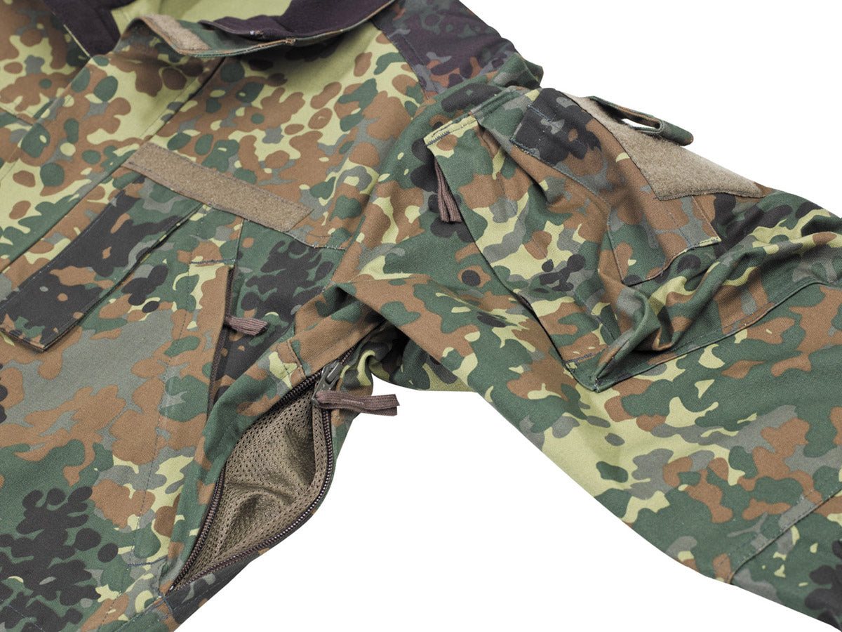 BW Kampfjacke, Einsatz/Übung,lang, flecktarn