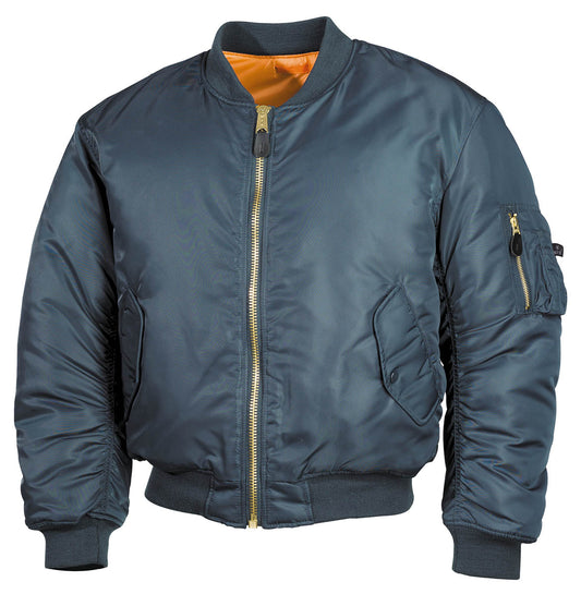 US Pilotenjacke MA1,alphablau