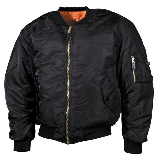 US Pilotenjacke MA1,schwarz, große Größen