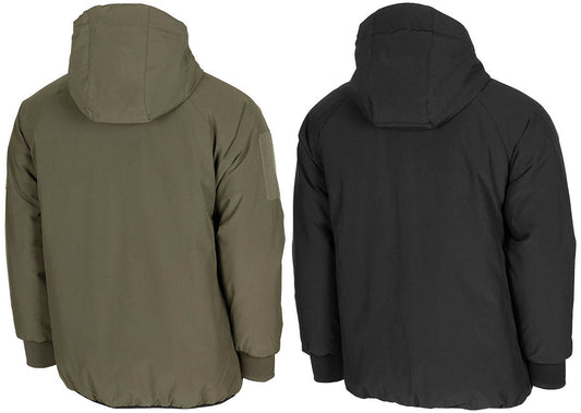 Thermojacke, wendbar,oliv/schwarz