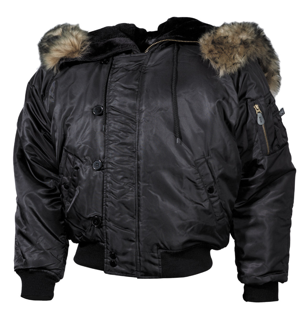 US Polarjacke N2B, schwarz,dick gefüttert