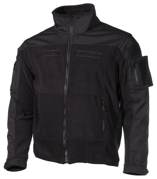 Fleece-Jacke, "Combat",schwarz