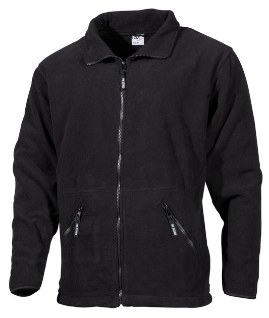 Fleece-Jacke, "Arber",schwarz