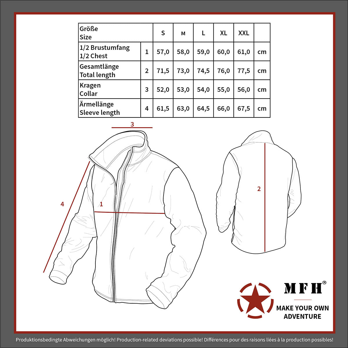 Fleece-Jacke, "Arber",schwarz