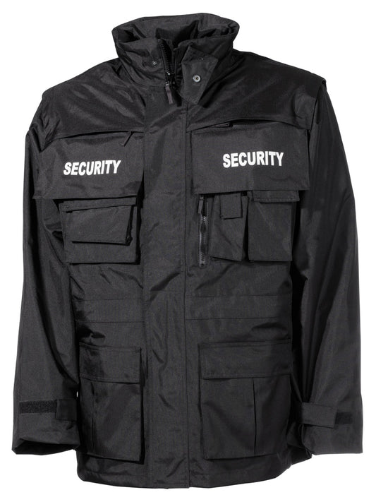 Jacke, "Security", schwarz,wasserdicht, antistatisch