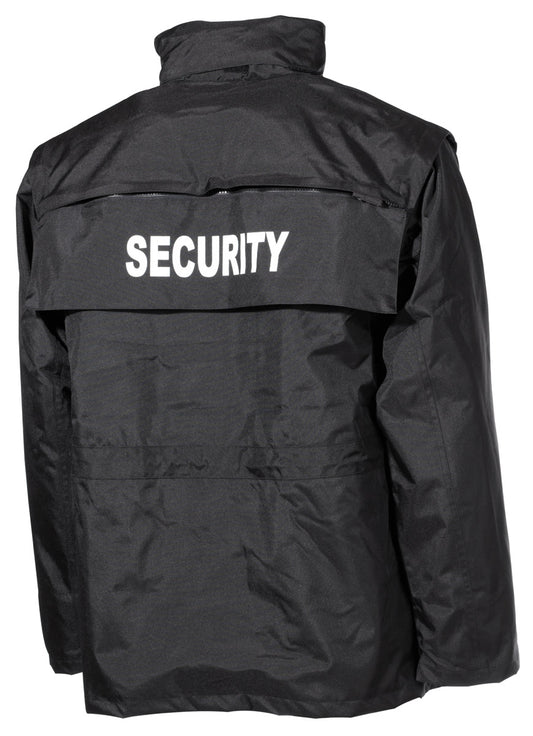 Jacke, "Security", schwarz,wasserdicht, antistatisch