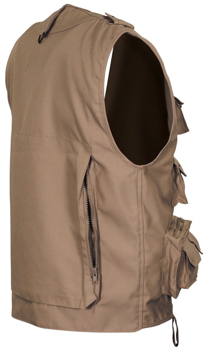Outdoor Weste, khaki,schwere Ausführung