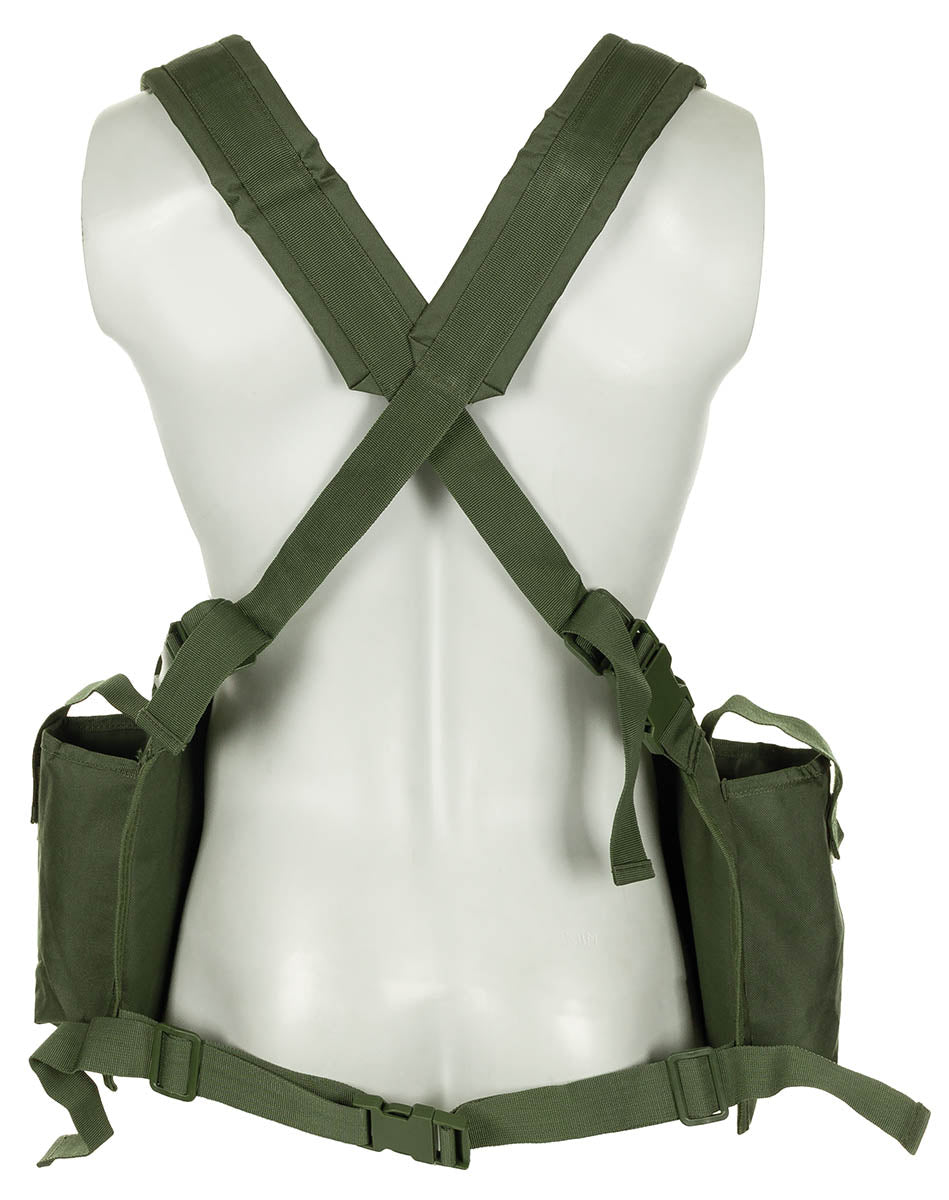 Chest Rig, 9 Taschen,oliv